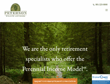 Tablet Screenshot of petersonwealth.com